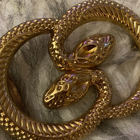 Fashion Gold Snake buckle belt - Picture 2 of 7